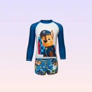 Nickelodeon Paw Patrol Baskılı Lacivert Beyaz Uzun Kollu Erkek Çocuk Mayo Takımı