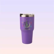 The Land of Legends Chateau Print Thermos - Purple