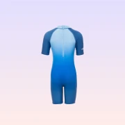 Masha and The Bear Boys' Short Sleeve Romper Swimsuit Blue
