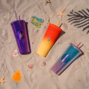 The Land of Legends Logo Straw Cup - Purple