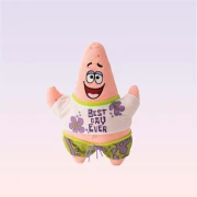 Nickelodeon Sünger Bob Patrick Figürlü Tişörtlü Peluş 30 cm