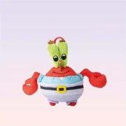 Nickelodeon Sünger Bob Bay Yengeç Figürlü Peluş Anahtarlık