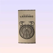 The Land of Legends Gate Printed Beach Towel – Gray