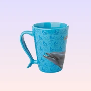The Land of Legends Blue Dolphin Ceramic Mug