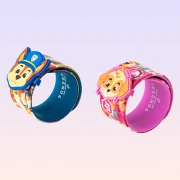 Nickelodeon Paw Patrol Figürlü 2'li Plastik Slap Bileklik