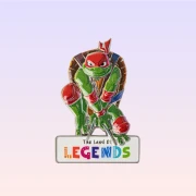 Teenage Mutant Ninja Turtles Metal Magnet With Raphael Figure