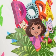 DORA Girls’ White Crew Neck Dress