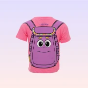 DORA Girls’ Pink Crew Neck T-Shirt