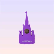 The Land of Legends Chateau Magnet - Purple