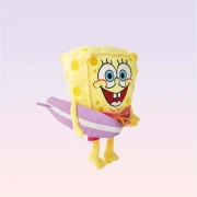 Nickelodeon Мягкая игрушка Губка Боб с доской для сёрфинга, 20 см