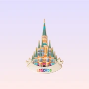 Металлический магнит Legends Château