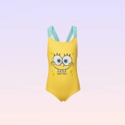 Nickelodeon SpongeBob SquarePants Printed Swimsuit – Yellow – Girls