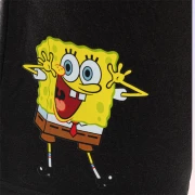 Sünger Bob Kare Pantolon Siyah Erkek Çocuk Şort