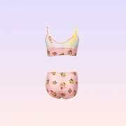 Nickelodeon SpongeBob SquarePants Printed Bikini Set – Pink & Yellow – Girls