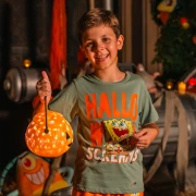 Sünger Bob Kare Pantolon Erkek Çocuk Legendary Halloween Yeşil Tişört 9-10 Yaş