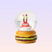 SpongeBob SquarePants Mini Snow Globe With Mr. Krabs Figure
