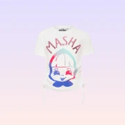 Masha Girls' White T-shirt