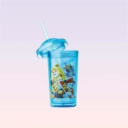 Nickelodeon PAW Patrol Character Blue Cup with Straw 350 ml