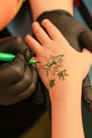 Tattoo and Nail Polish