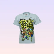 Nickelodeon Teenage Mutant Ninja Turtles “Turtle Power” Printed Crewneck T-Shirt – Blue – Boys