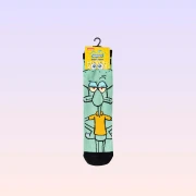 Носки унисекс Губка Боб Квадратные Штаны с принтом Сквидварда от Nickelodeon, размер 36–40