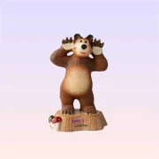 The Bear Peek a Boo Figurine Trinket -Masha and The Bear
