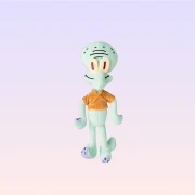 Sünger Bob Kare Pantolon Squidward Peluş 25 cm