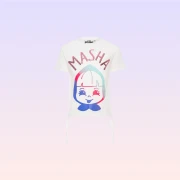 Masha Girls' White T-shirt