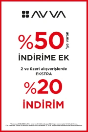 Zusätzliche 20 % Vorteil auf Rabatte bis zu 50 % bei AVVA