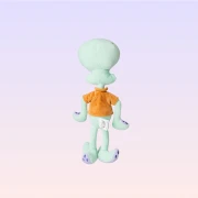 Sünger Bob Kare Pantolon Squidward Peluş 35 cm