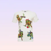 Nickelodeon Teenage Mutant Ninja Turtles Printed Crewneck T-Shirt – White – Men’s