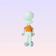 Sünger Bob Kare Pantolon Squidward Peluş 25 cm