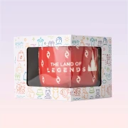 Legends with Logo Red Orange Ceramic Mug