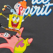 Футболка с Принтом Губка Боб Квадратные Штаны и Друзья от Nickelodeon – Серая – Для Мальчиков