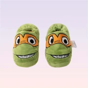 Nickelodeon Мягкие тапочки с Микеланджело из Черепашек-ниндзя, 19 см
