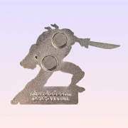 Teenage Mutant Ninja Turtles Metal Magnet With Leonardo Figure