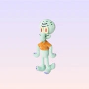Sünger Bob Kare Pantolon Squidward Peluş 25 cm