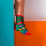 Nickelodeon Genç Mutant Ninja Kaplumbağalar Desenl Erkek Çocuk Çorabı 31-34