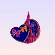 The Land of Legends Chateau Magnet - Heart