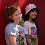 Nickelodeon Teenage Mutant Ninja Turtles Black & Pink Reversible Bucket Hat – Unisex Kids