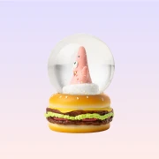 SpongeBob SquarePants Mini Snow Globe With Patrick Star Figure
