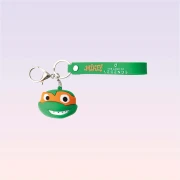 Nickelodeon Teenage Mutant Ninja Turtles Michelangelo Character 3D Keychain