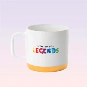 Legends White Ceramic Mug with Chateau Motif