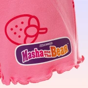 Masha Girls’ Pink T-Shirt & Shorts Set