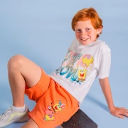 Футболка с Принтом Губка Боб Квадратные Штаны и Патрик Стар «Go Flow» от Nickelodeon – Для Мальчиков