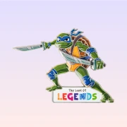 Teenage Mutant Ninja Turtles Metal Magnet With Leonardo Figure