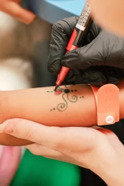 Tattoo and Nail Polish