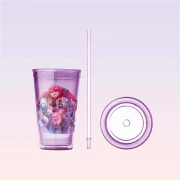 Nickelodeon Star Trek Character Purple Cup with Straw 470 ml