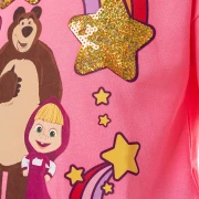 Masha and The Bear Girls’ Pink Crew Neck Sweatshirt