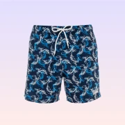 The Land of Legends Men's Swim Shorts Blue White